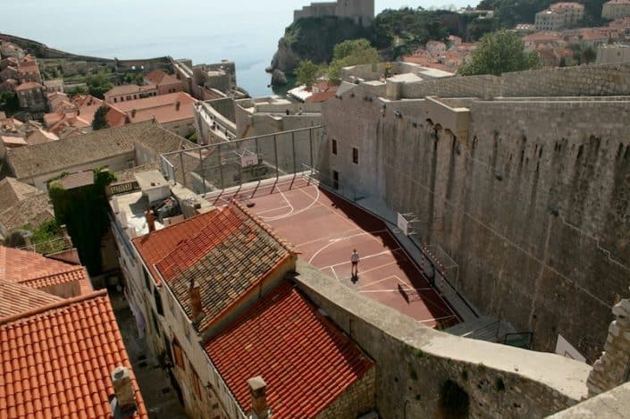 Dubrovnik Old Town Photos - Basketball court