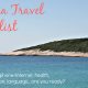 Croatia Travel Checklist