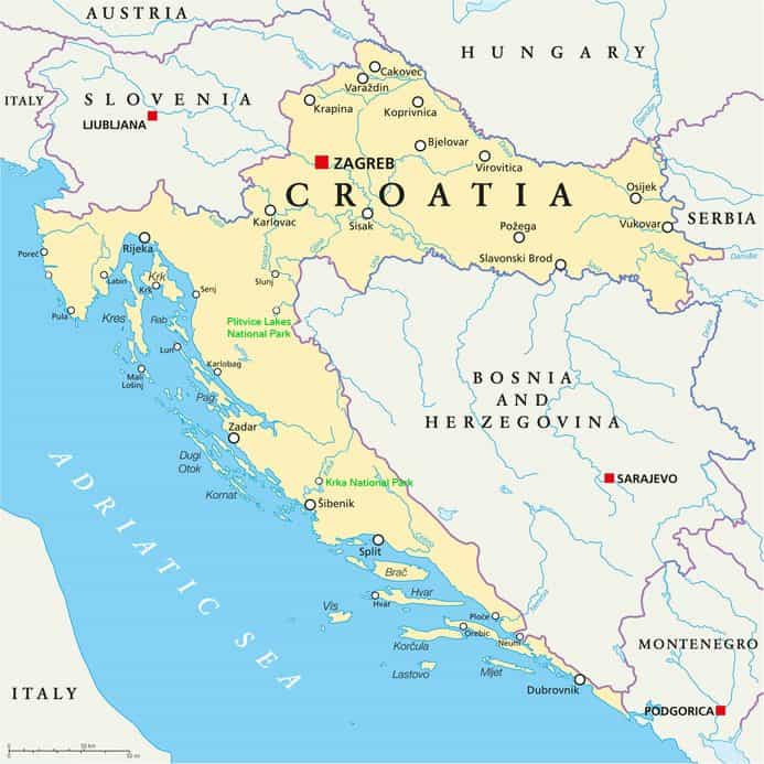Croatia Map - Map and counties of Croatia - Visit Croatia