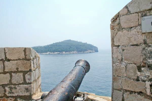 Dubrovnik Photos - Cannon and Lokrum