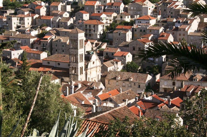 Photos of Hvar - St Stephen's Cathedral from above