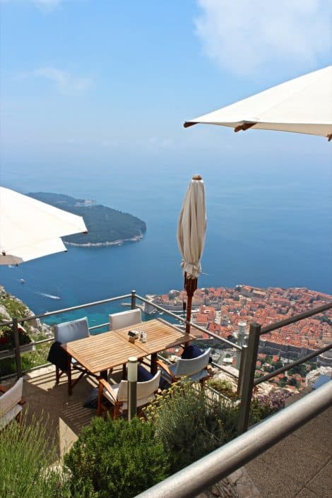 Photos of the Elafiti Islands - Dubrovnik Old town - top of cable car - Panorama restaurant - view