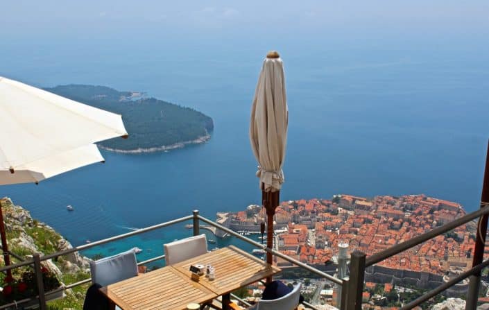 Photos of the Elafiti Islands - Dubrovnik Old town - top of cable car - Panorama restaurant - view