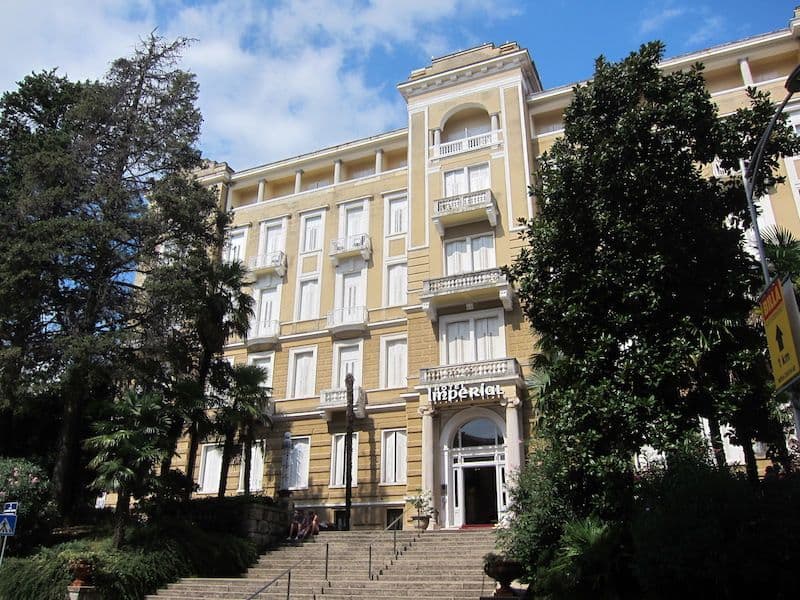 The Hotel Imperial in Opatija