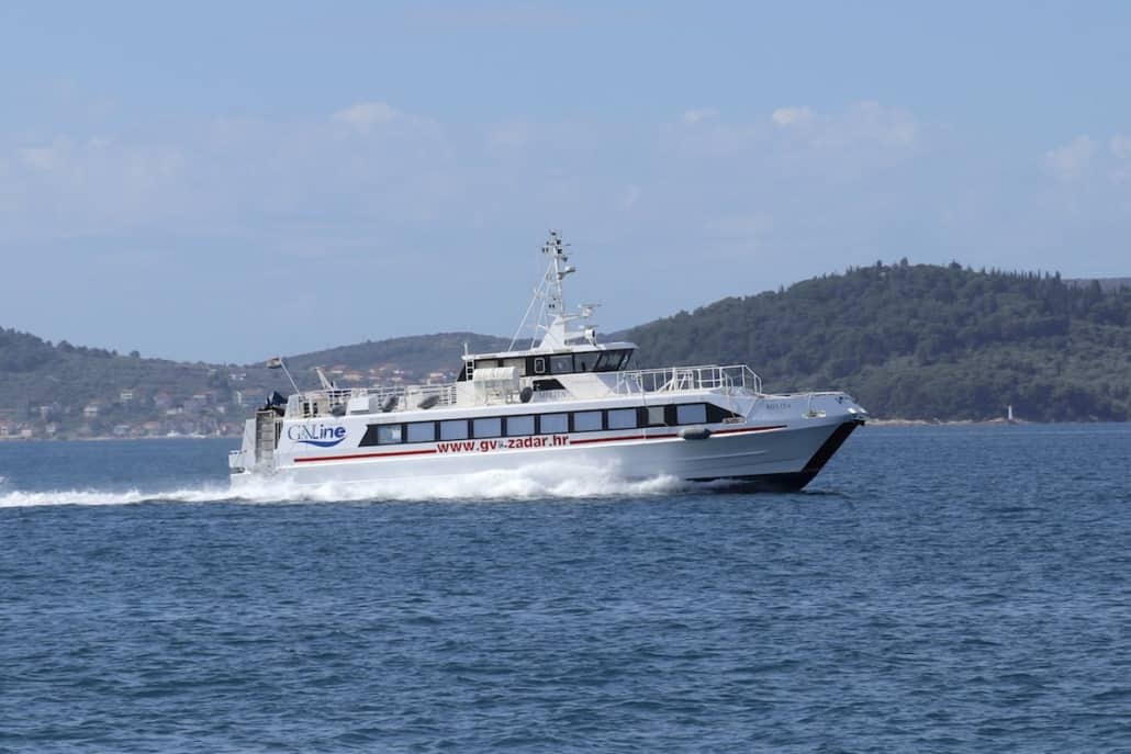 Rijeka to Zadar Catamaran - G&V Line Iadera Melita