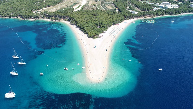 Dalmatian Islands - Zlatni Rat Beach on the island of Brac