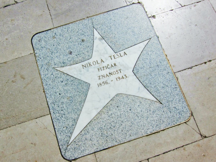 Croatian Walk of Fame - inventor and engineer Nikola Tesla