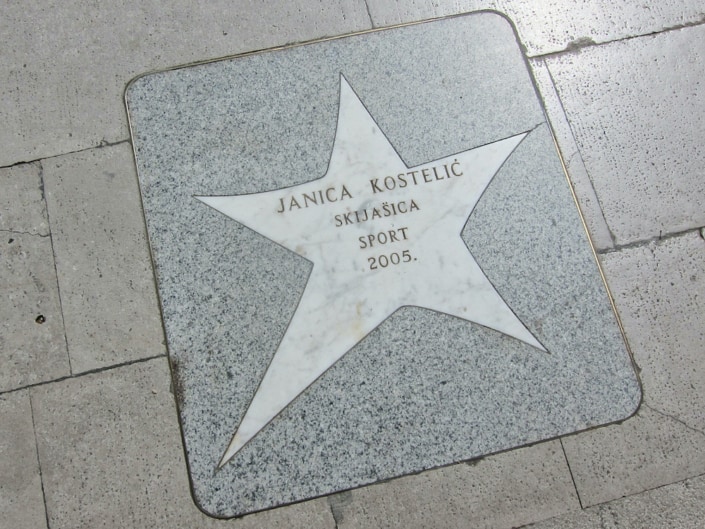 Croatian Walk of Fame - skiier Janica Kostelic