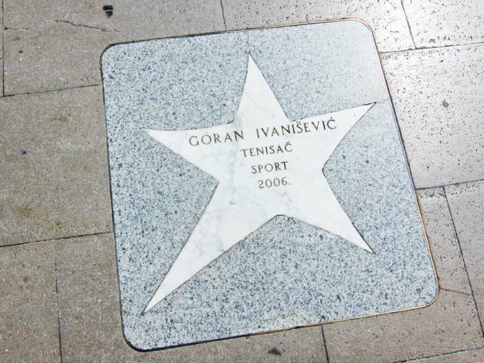 Croatian Walk of Fame - tennis player Goran Ivanisevic