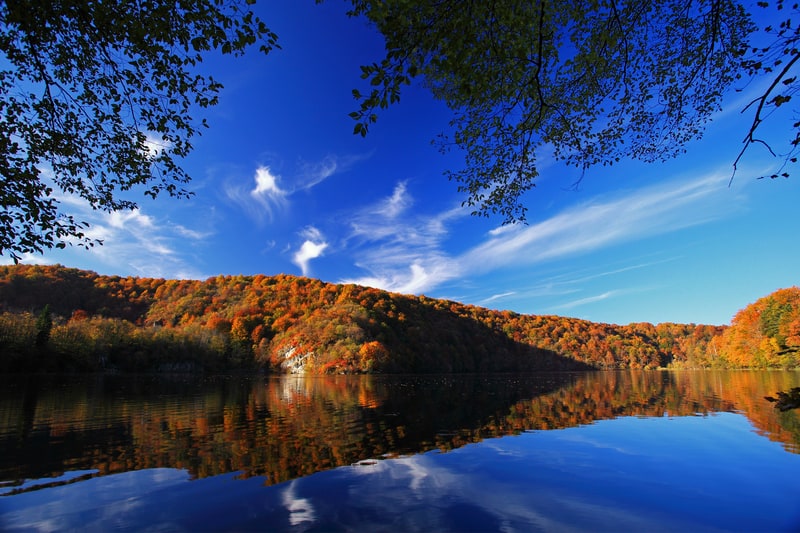 Plitivice Lakes in autumn