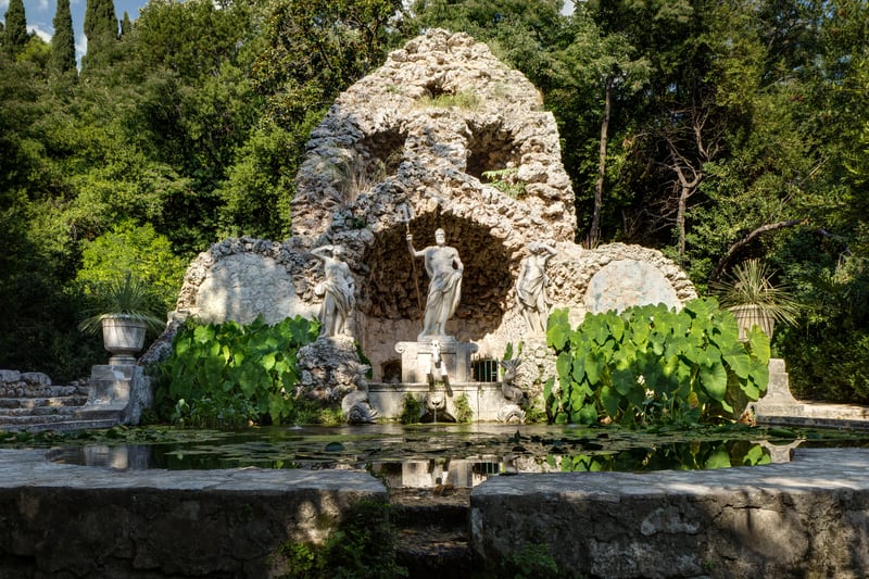 Neptume in Trsteno Arboretum