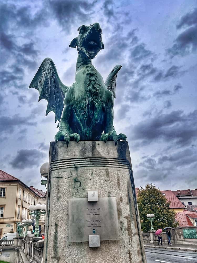 Dragon Bridge, Ljubljana - Ljubljana to Zagreb