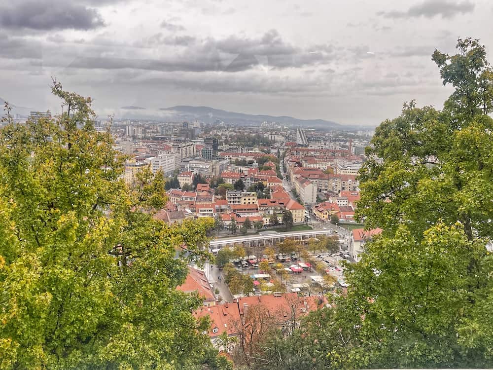 View from Ljubljana Castle over Ljubljana
