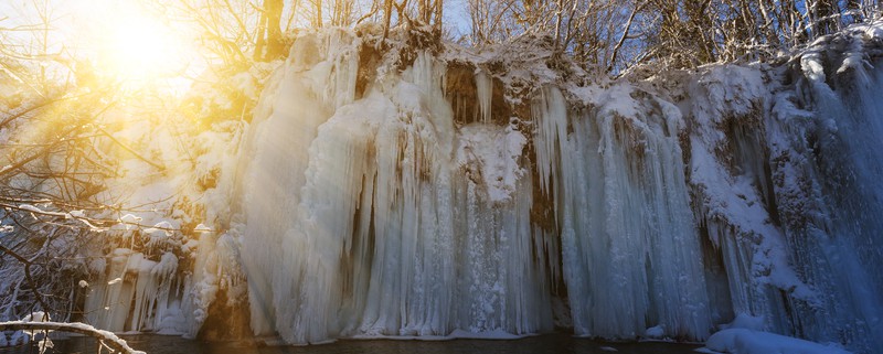 Winter in Croatia - Plitvice Lakes in Winter