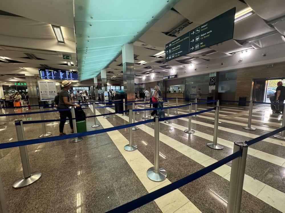 Zadar Airport Interior - Check-in desks