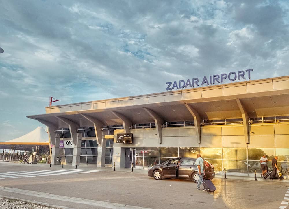 The exterior of Zadar Airport, the main airport in North Dalmatia