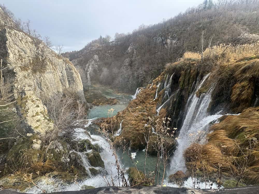The Plitvice Lakes in Winter - an image of waterfalls