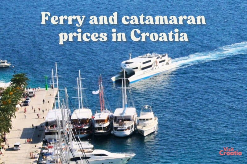 Ferry and catamaran prices in Croatia