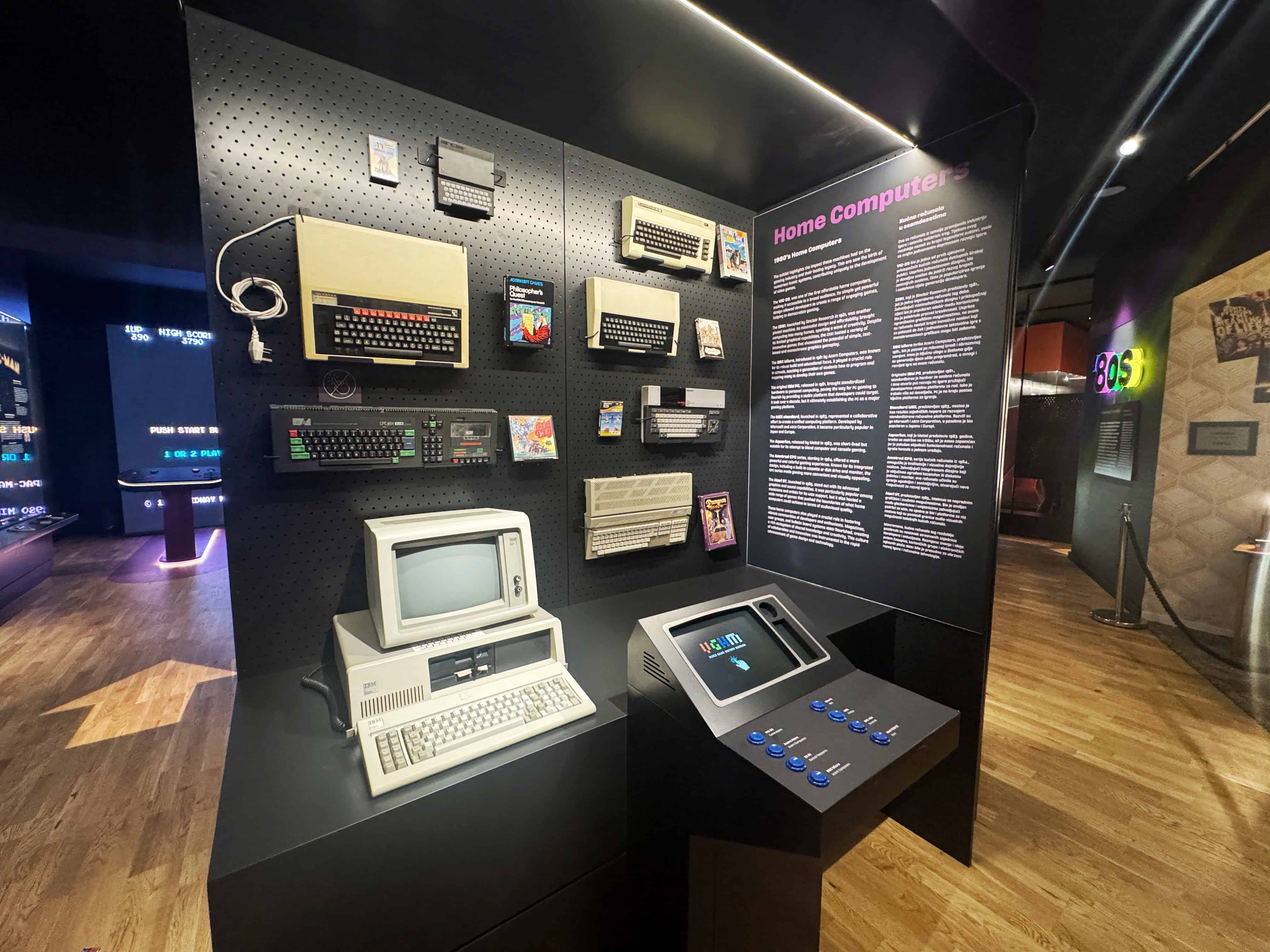1980s Home Computing at the Video Game History Museum, Zagreb Croatia