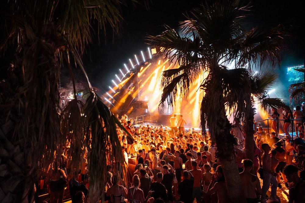 Hideout Festival 2025 at night