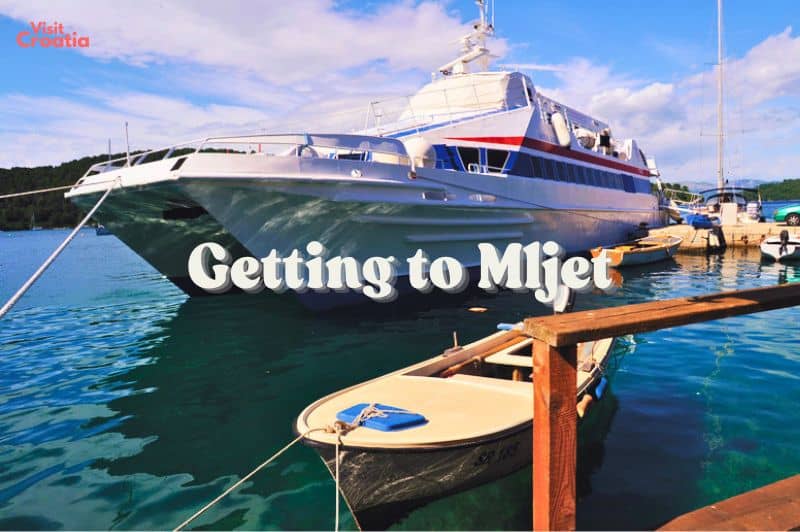 Getting to Mljet - image of a boat docked at a habour on the island of Mljet