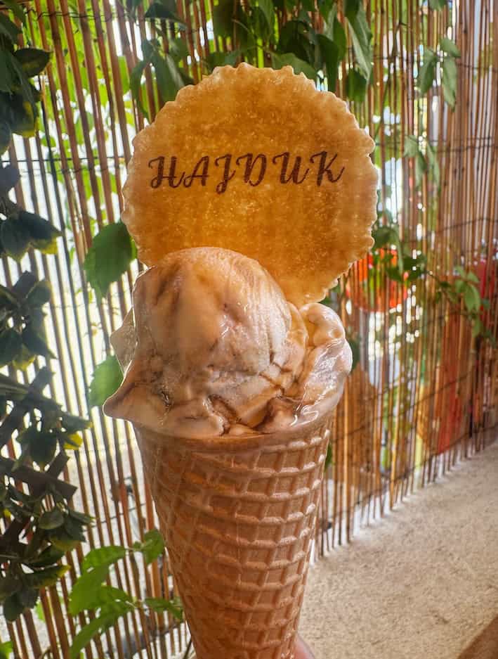 Croatian ice cream (on the island of Ugljan)