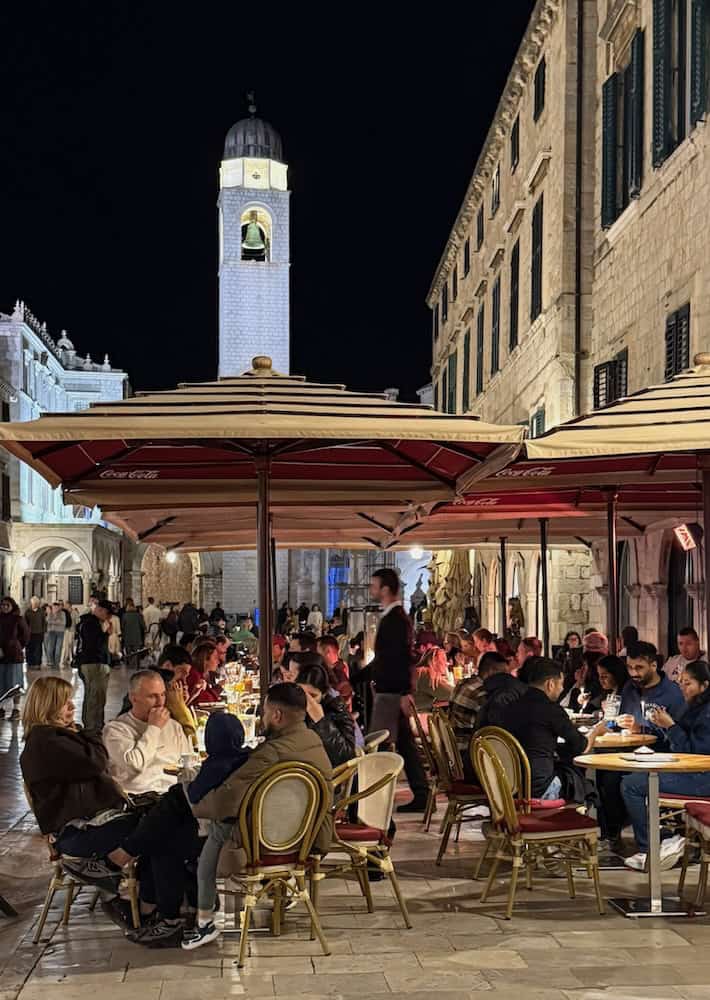 Croatia in the off-season - Dubrovnik at night