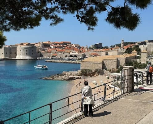 Croatia in the off-season - a beautiful view of Dubrovnik Old Town
