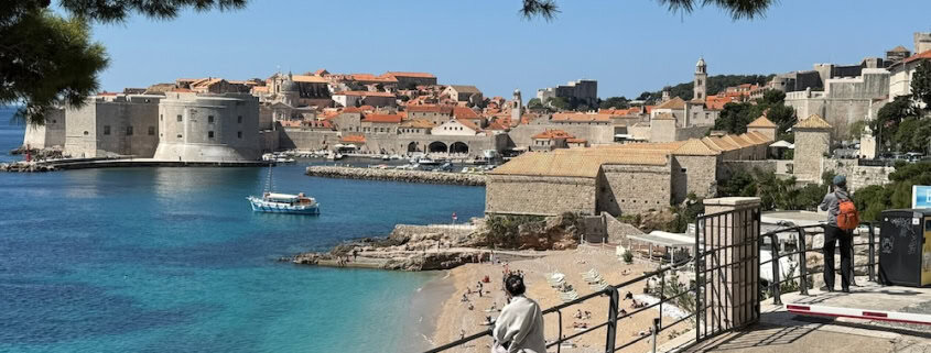 Croatia in the off-season - a beautiful view of Dubrovnik Old Town