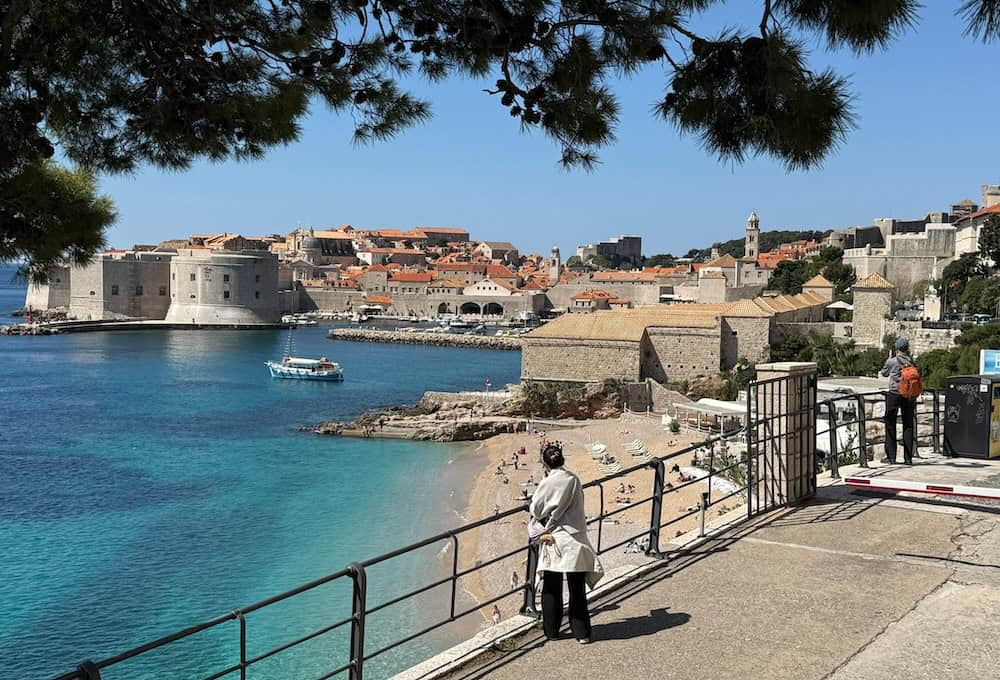 Croatia in the off-season - a beautiful view of Dubrovnik Old Town