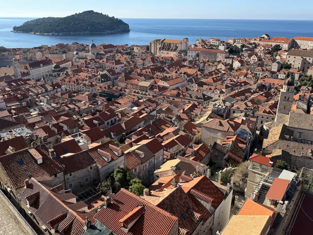 Dubrovnik's colourful rooftops