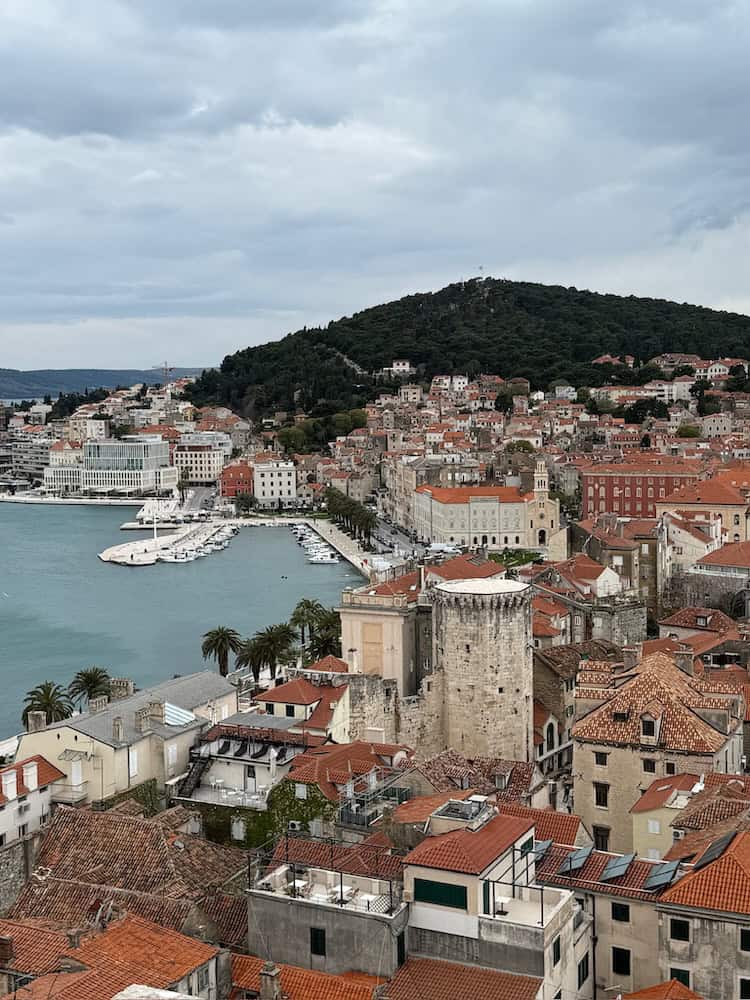 A view over Split from the belltower