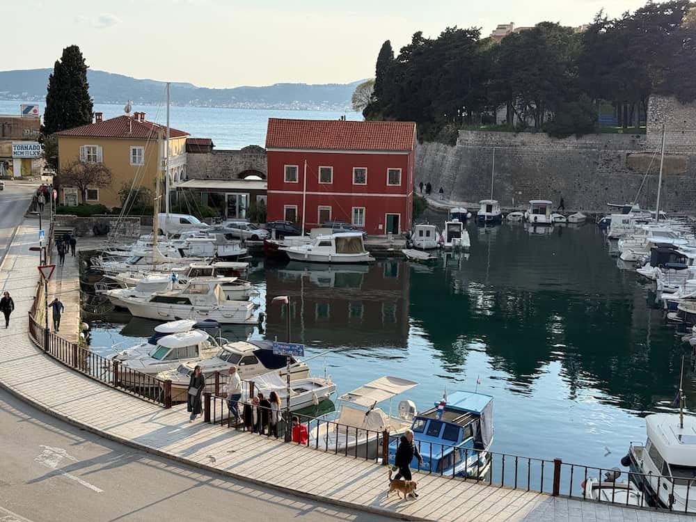 The Old Town harbour in Zadar