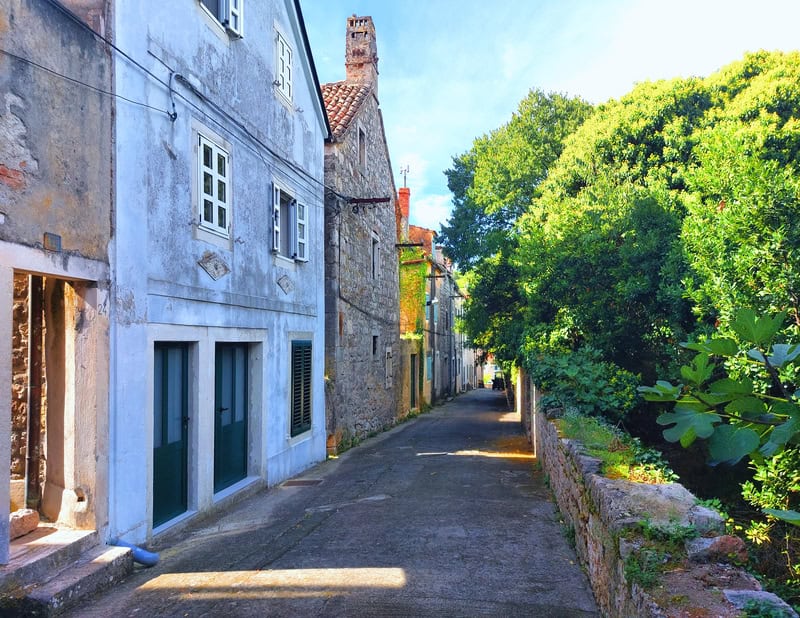 A small "street" on the island of Zlarin