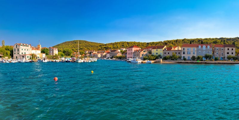 A view of Zlarin village on the island of Zlarin