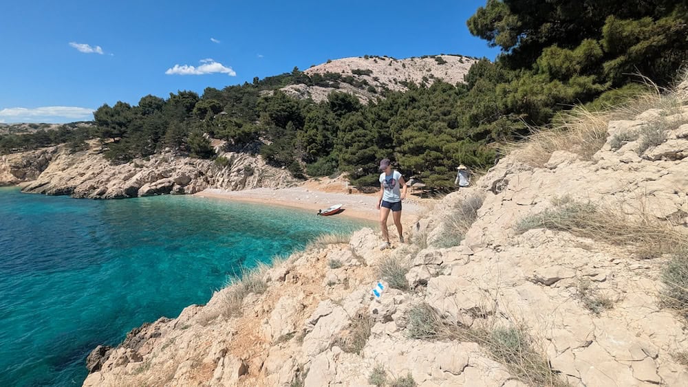 Hiking near Baska