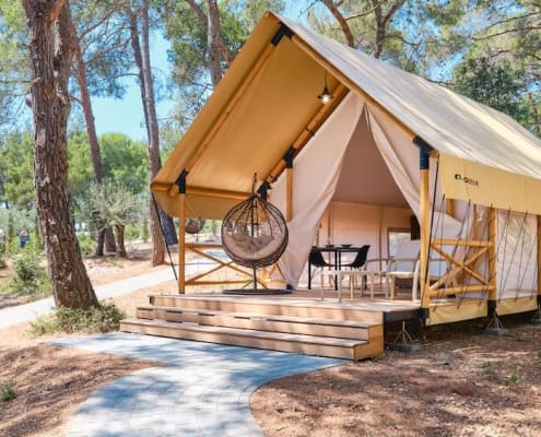 Glampsites in Croatia - Safari Tents in Camp Cikat, Losinj