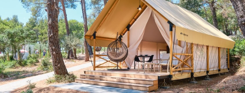 Glampsites in Croatia - Safari Tents in Camp Cikat, Losinj