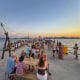 People enjoying themselves at the Full Moon Festival in Zadar
