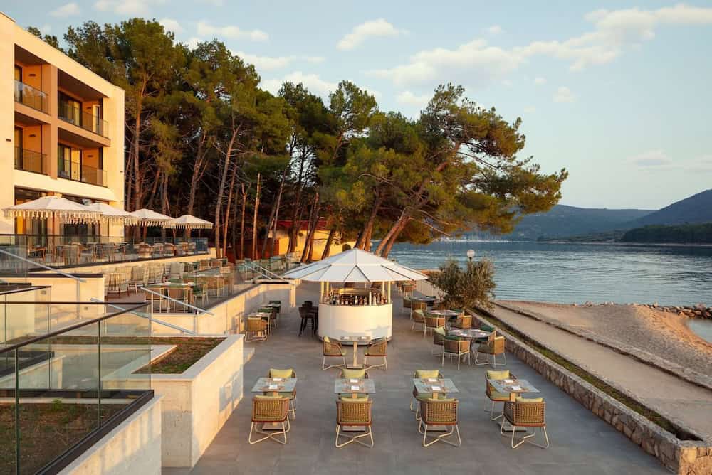The Creski Beach Bar at the Hotel Isolano, Cres