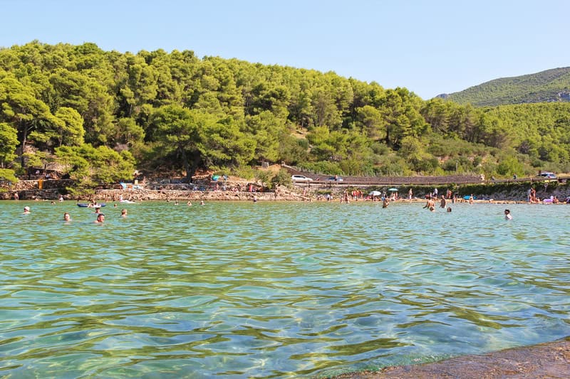Mina Beach in Jelsa, island of Hvar