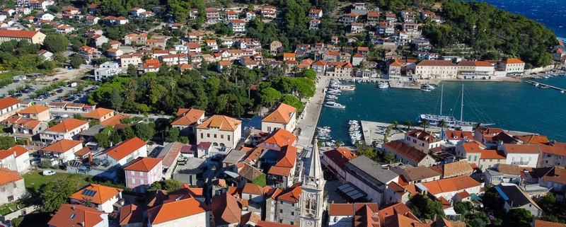An aerial view of Jelsa