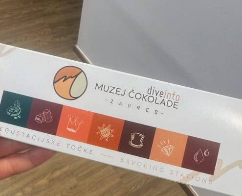 The chocolate sampling box