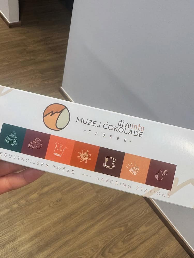 The chocolate sampling box