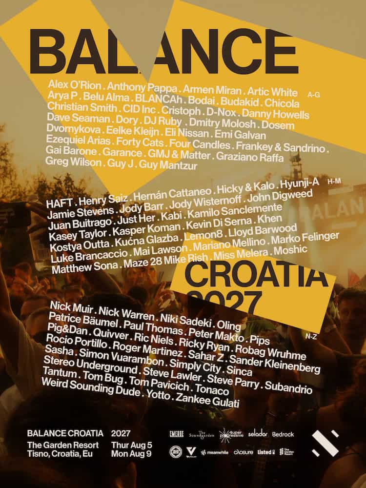 Balance Croatia 2027 Line-Up