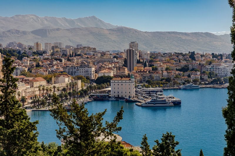 Croatia without a car - an aerial view of Split