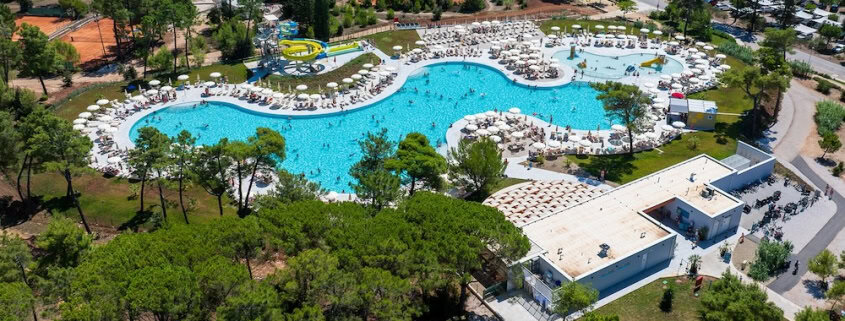 The pool area at Zaton Holiday Resort