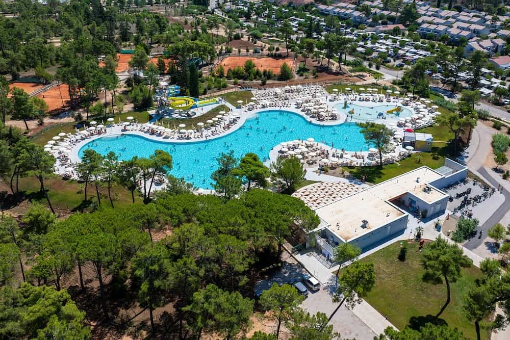 The pool area at Zaton Holiday Resort